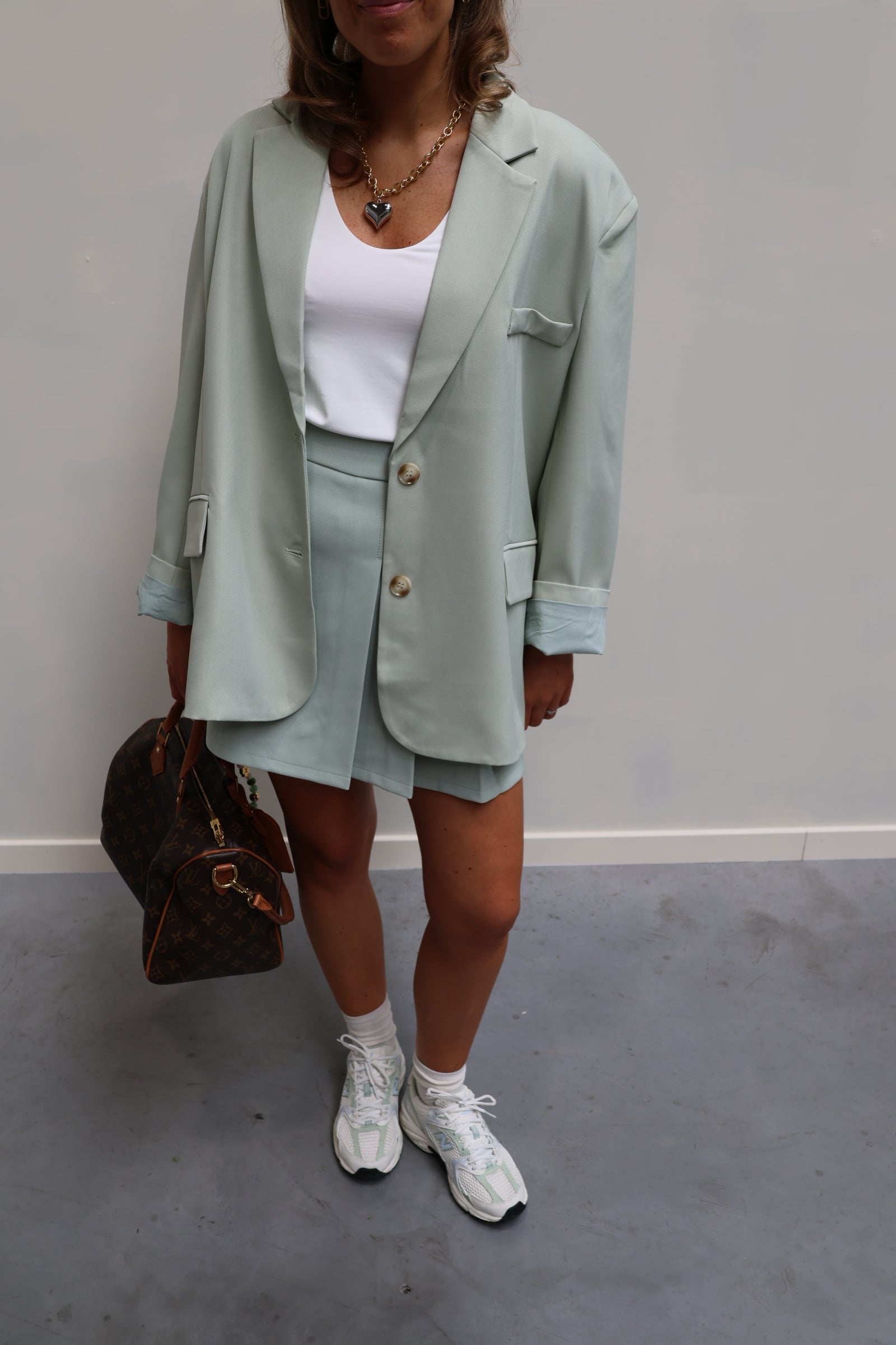 Cara oversized blazer mintgroen