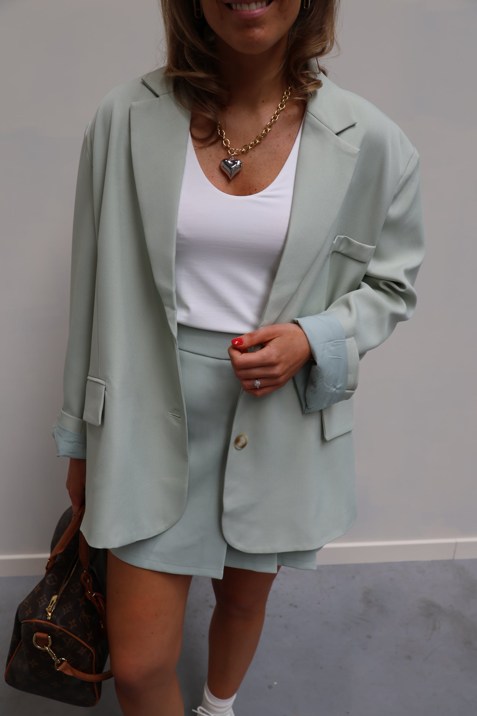 Cara oversized blazer mintgroen
