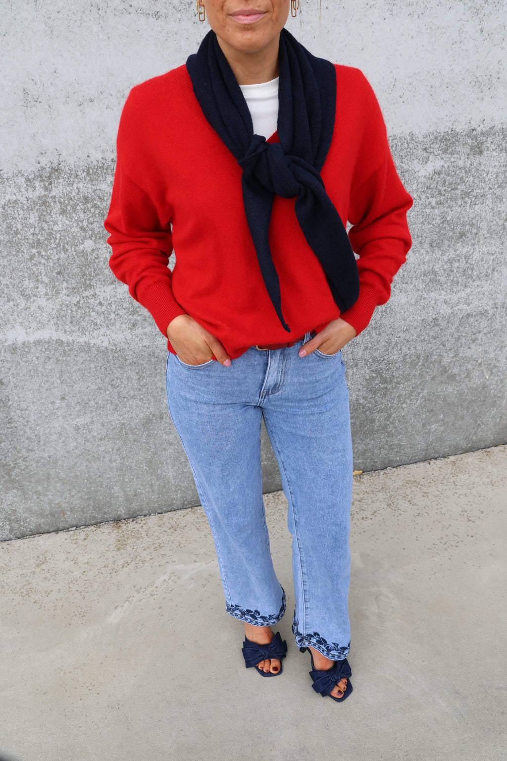 Nona flower detail jeans