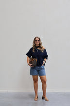 Femke bermuda dark denim
