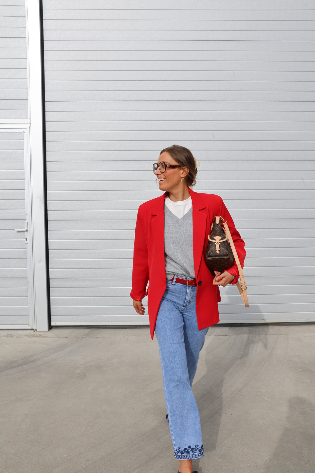 Annick blazer rood