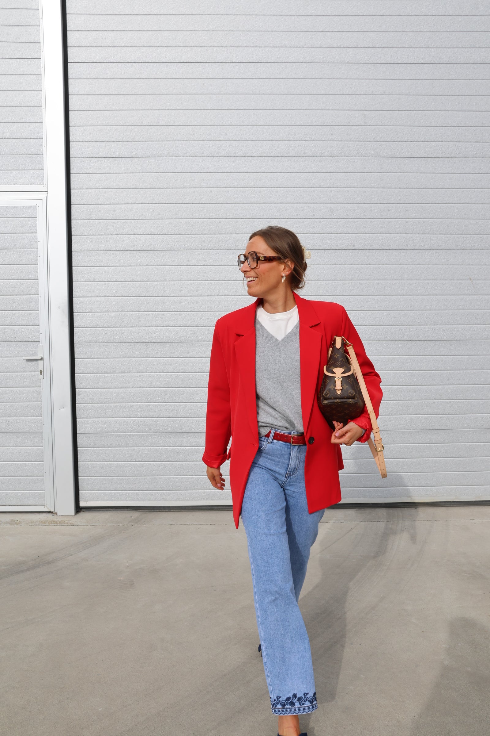 Annick blazer rood