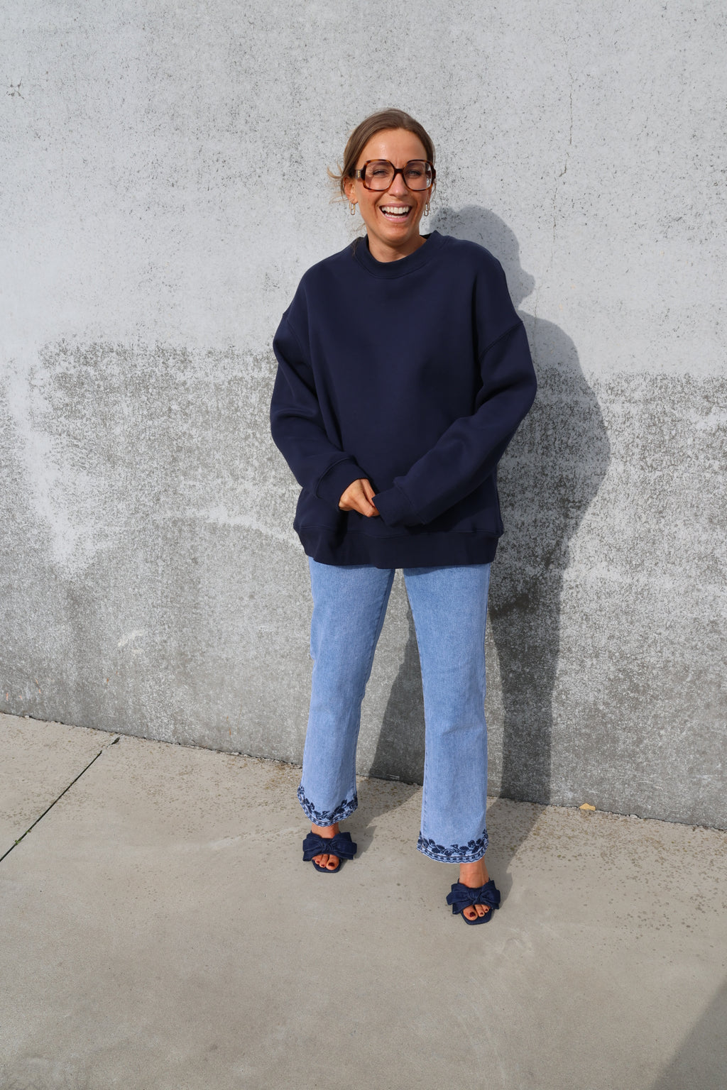 Nona flower detail jeans