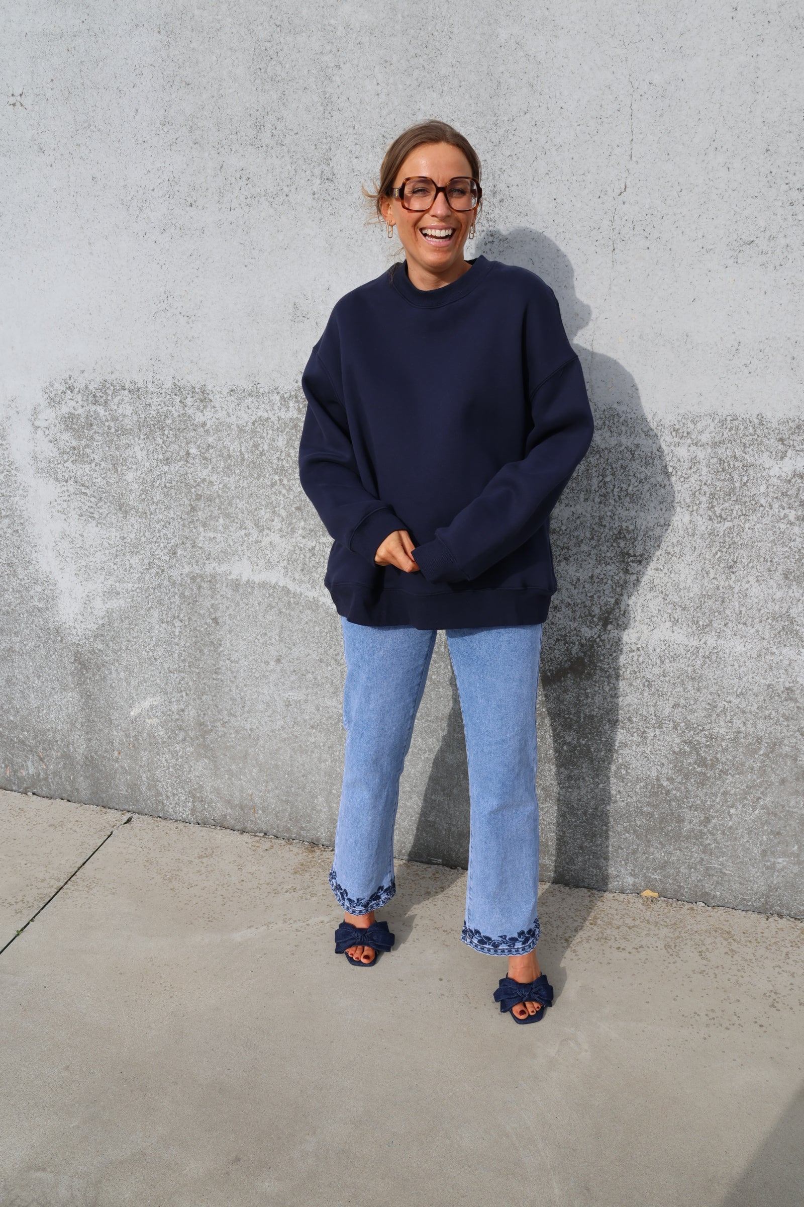 Nona flower detail jeans