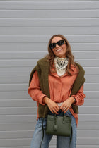 Margaux geruit hemdje oranje