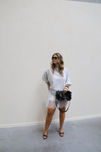 Gulia oversized T-shirt grijs