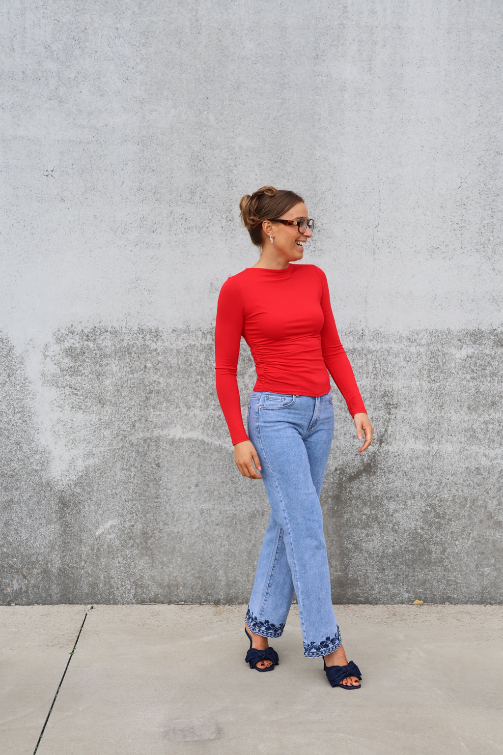 Nola longsleeve rood