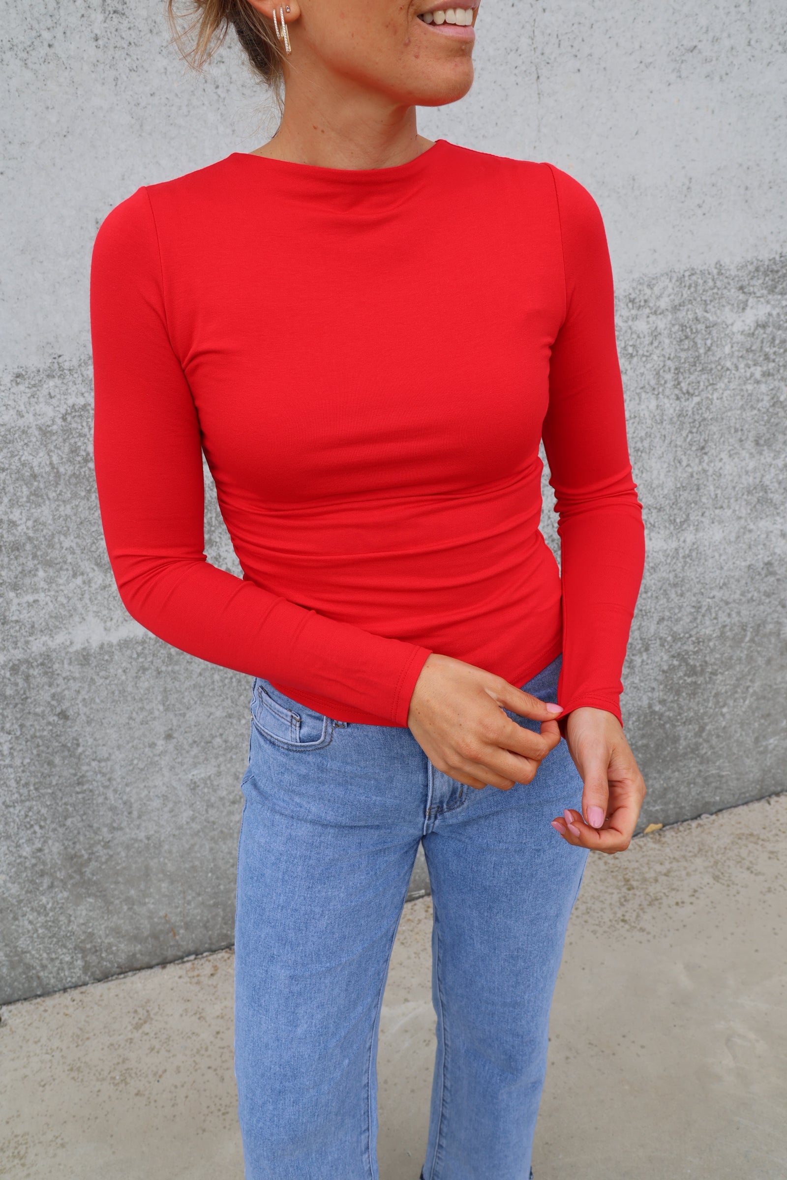 Nola longsleeve rood