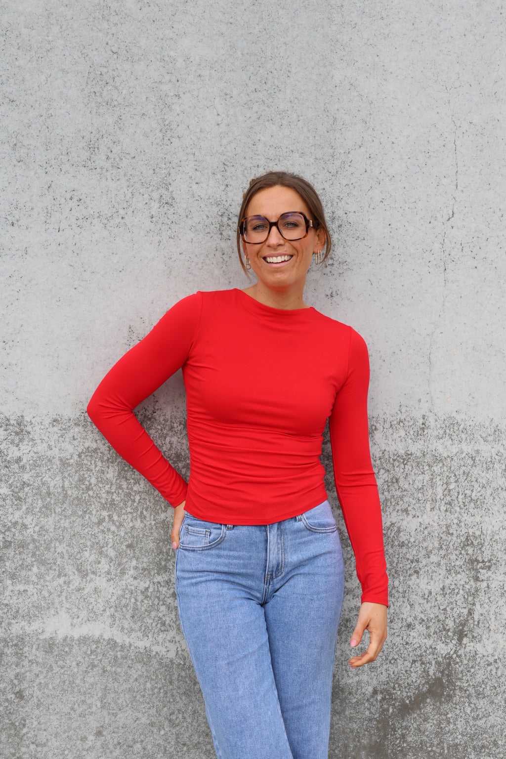 Nola longsleeve rood