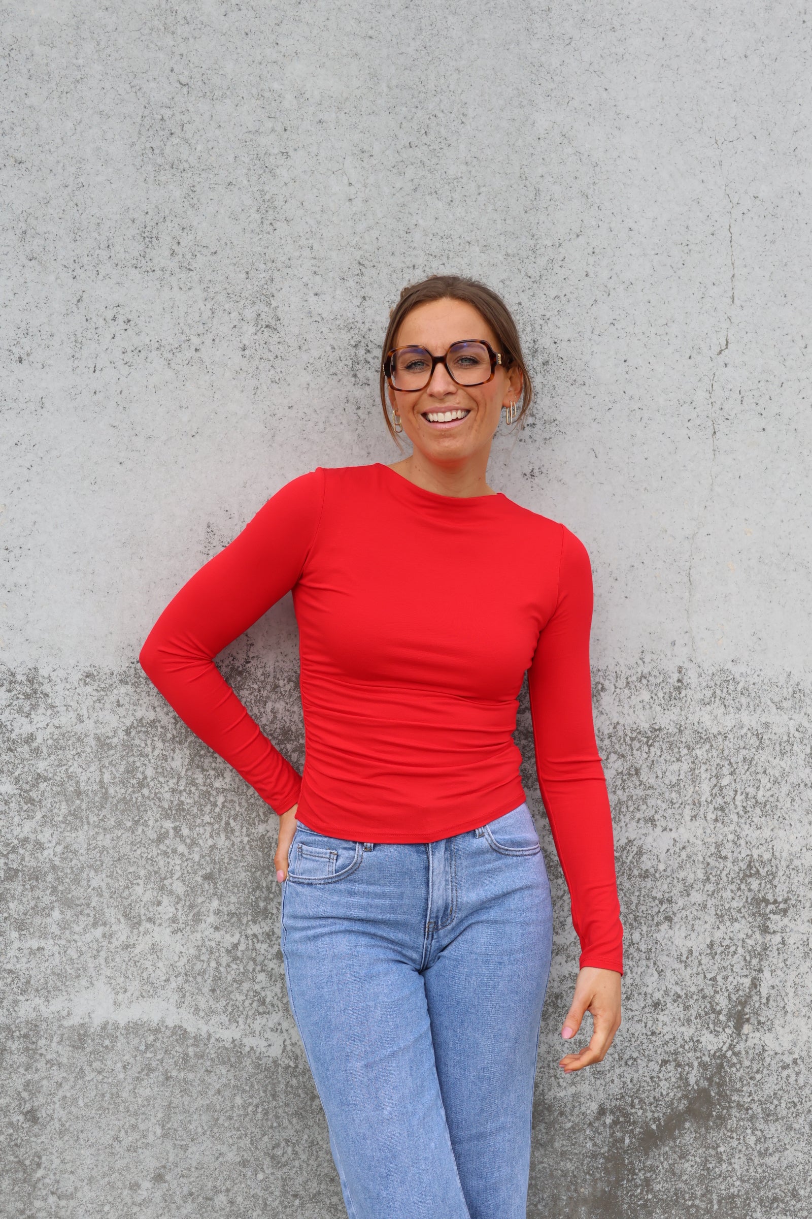 Nola longsleeve rood