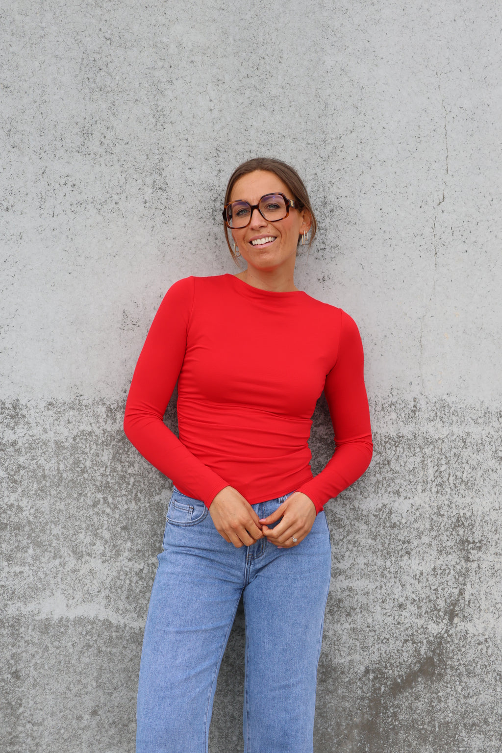 Nola longsleeve rood