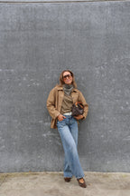 Boxy longsleeve kaki