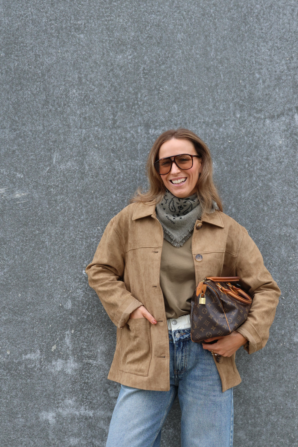 Bianca suède jasje camel