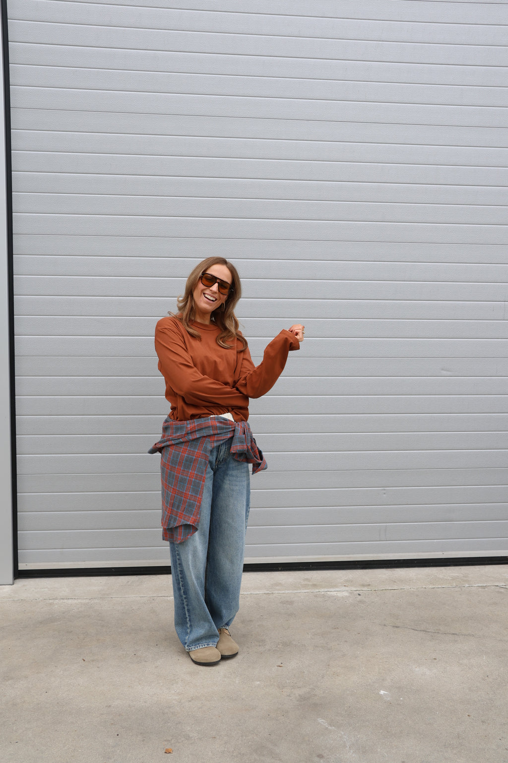 Freya light denim met dubbele knoopsluiting
