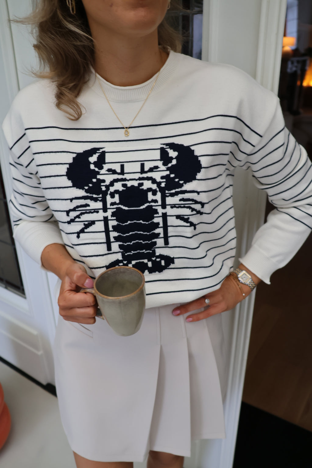 Lobster striped jumper