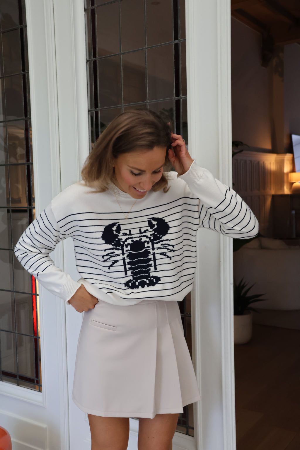 Lobster striped jumper