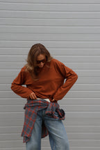 Boxy longsleeve roest