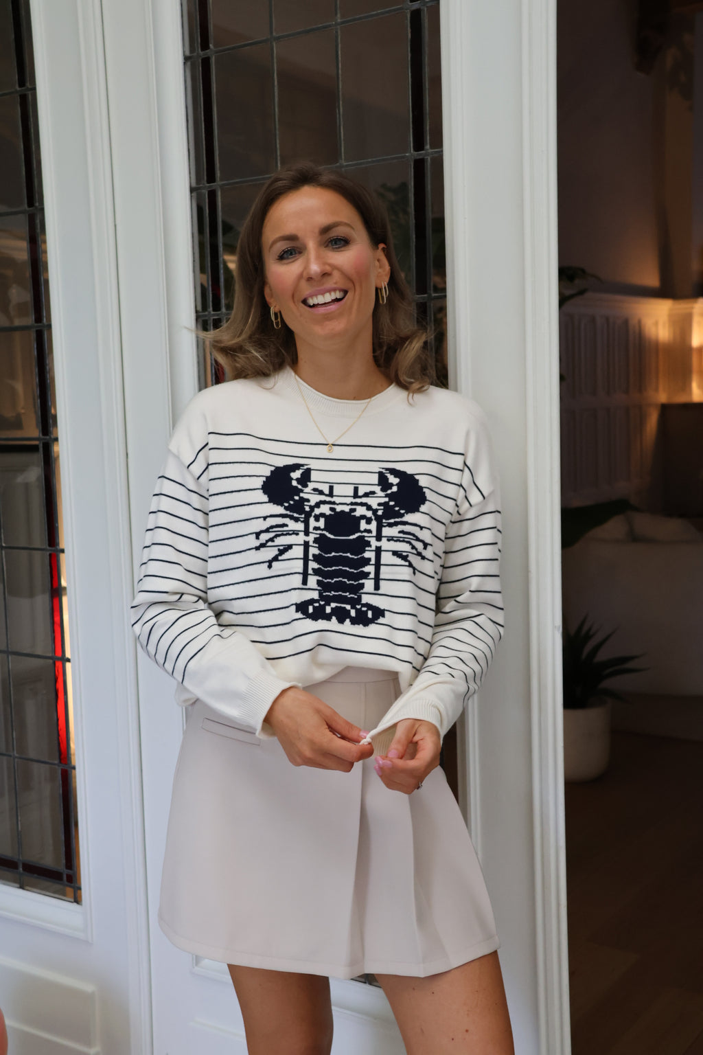 Lobster striped jumper