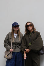Billie korte trenchcoat kaki