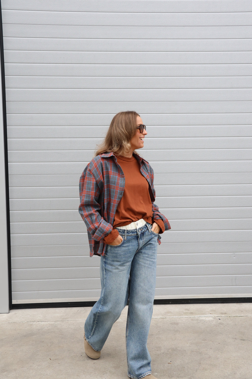 Boxy longsleeve roest
