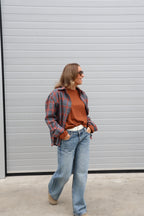 Boxy longsleeve roest