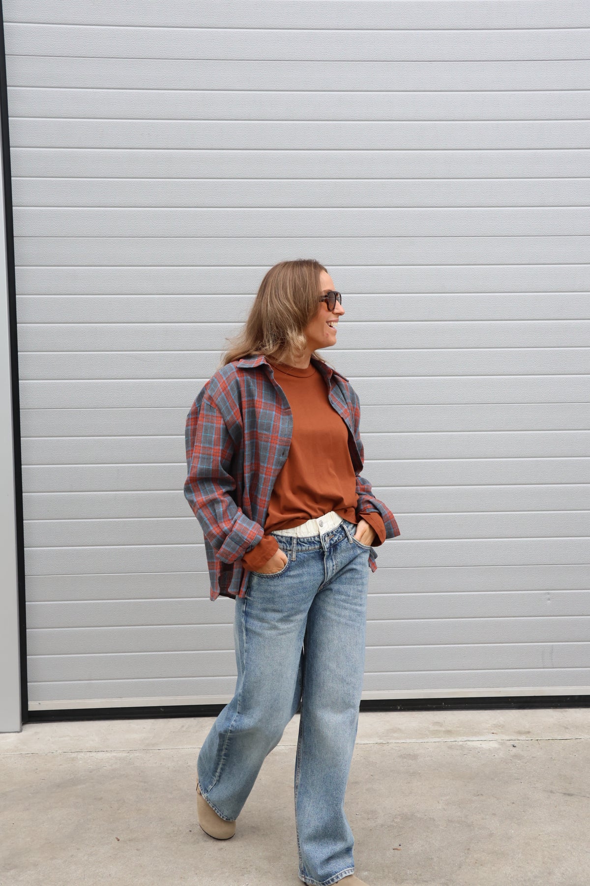 Boxy longsleeve roest