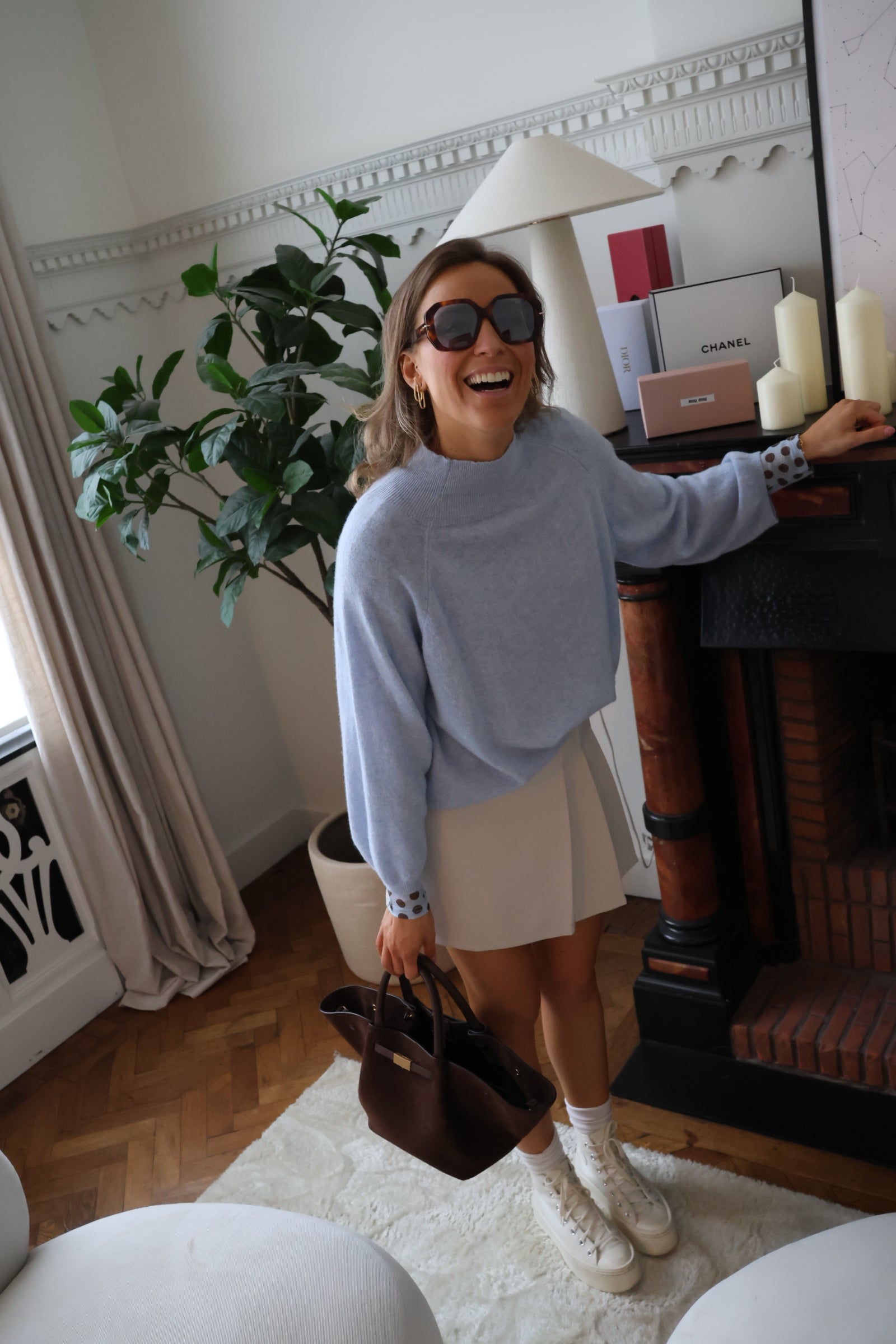 Betty lichtblauwe knit