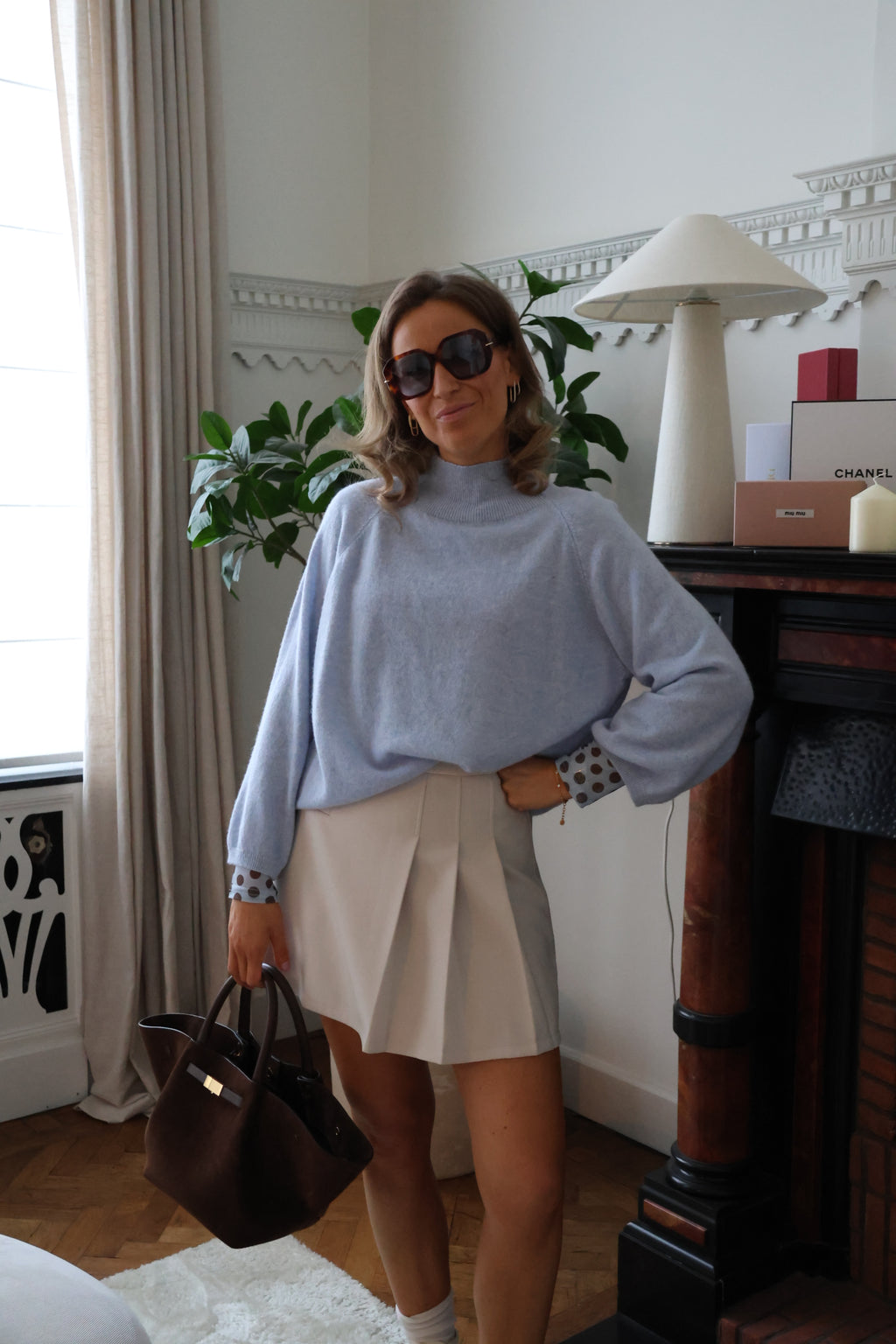 Betty lichtblauwe knit