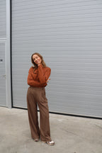 Boxy longsleeve roest