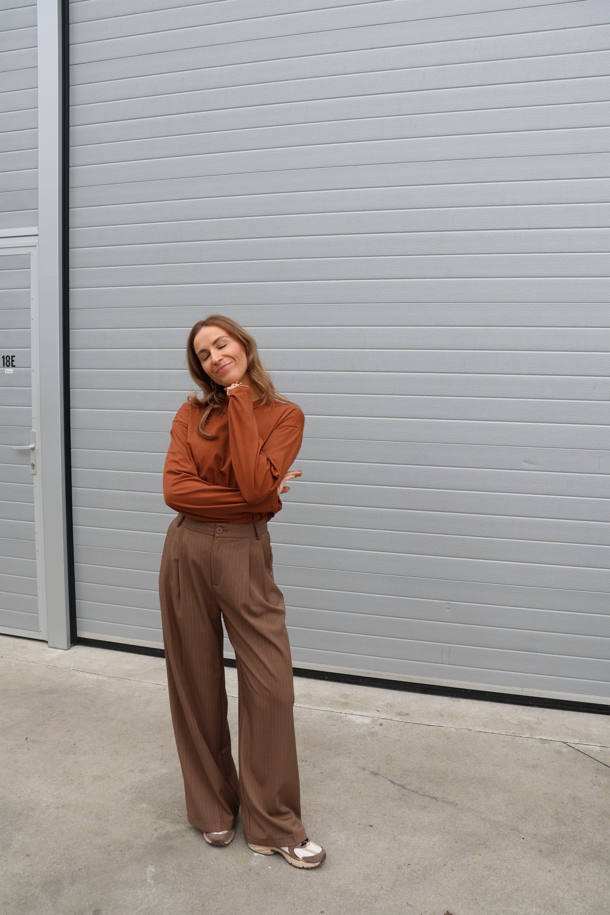 Boxy longsleeve roest