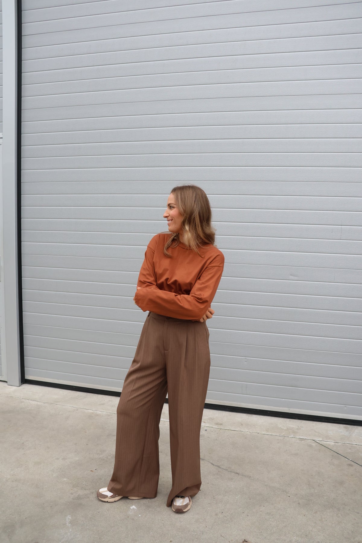 Boxy longsleeve roest