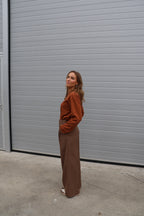Boxy longsleeve roest