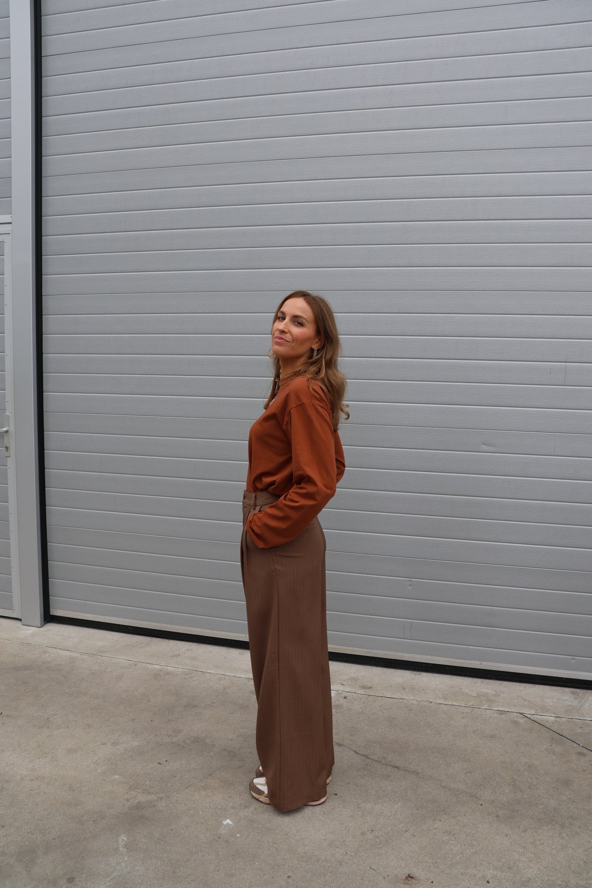 Boxy longsleeve roest