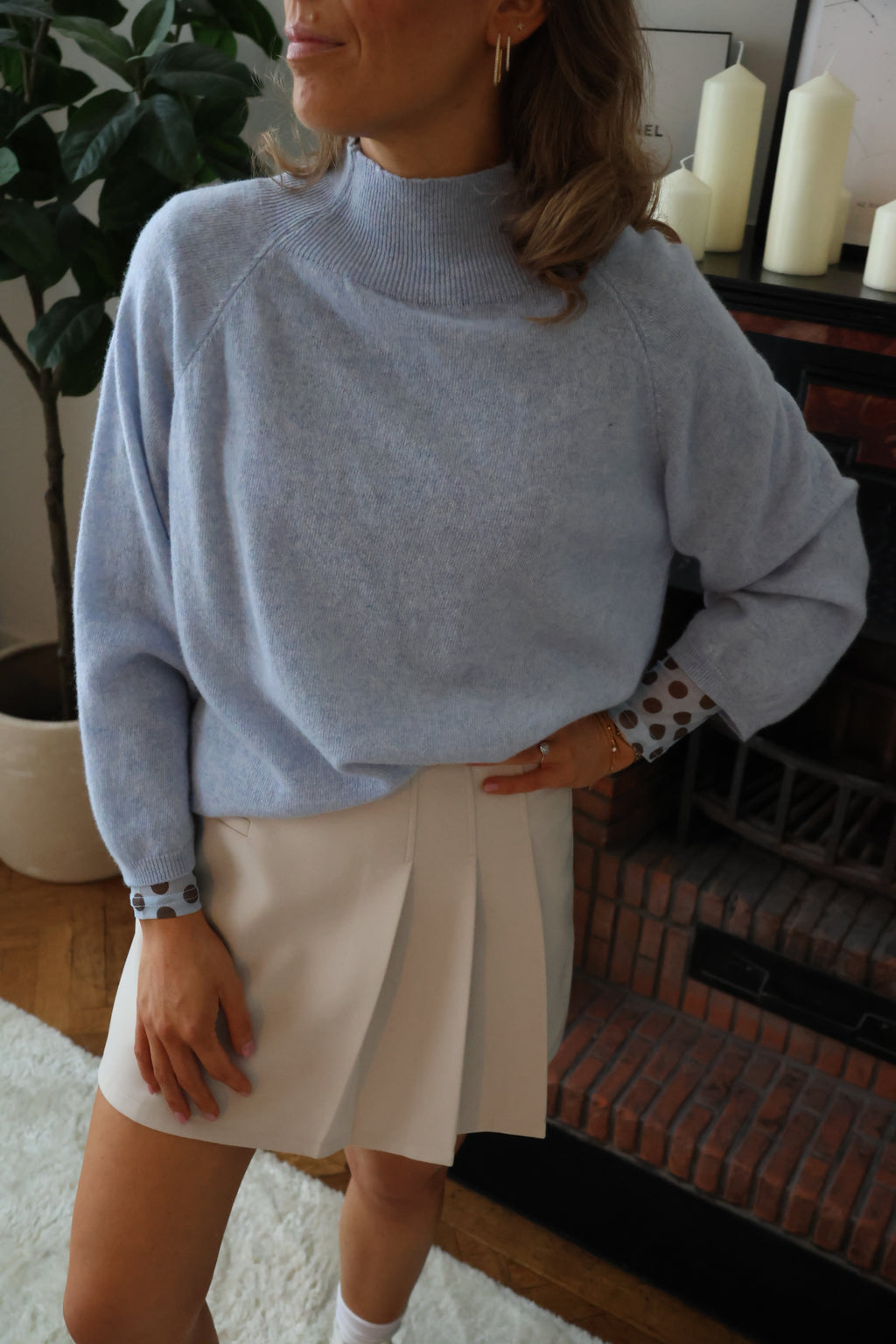 Betty lichtblauwe knit