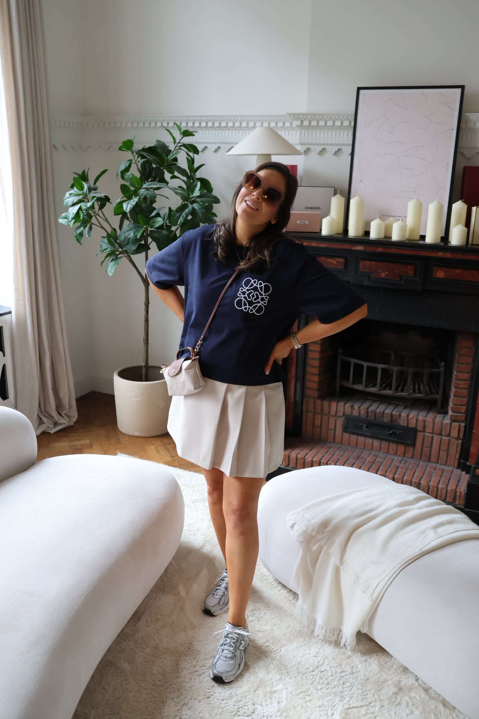 Nienke detail T-shirt marine