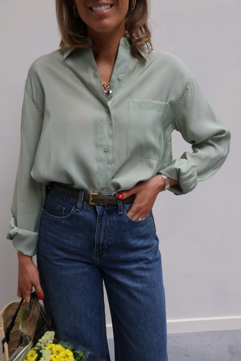 Veronica blouse pistache