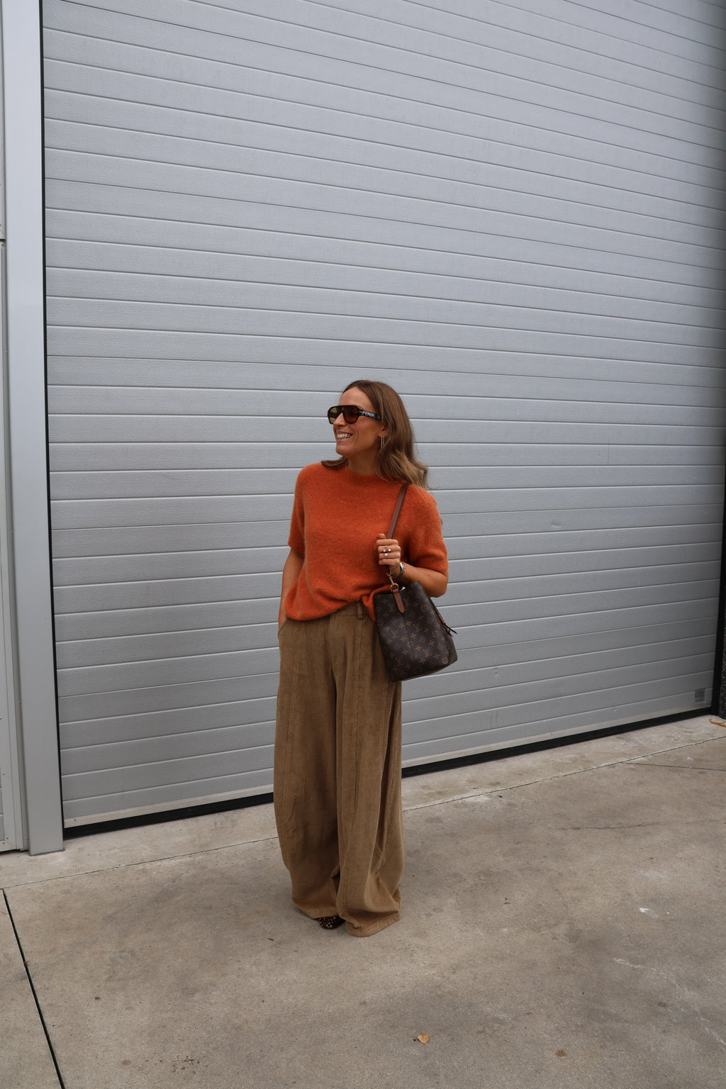 Jirka pantalon ribfluweel camel