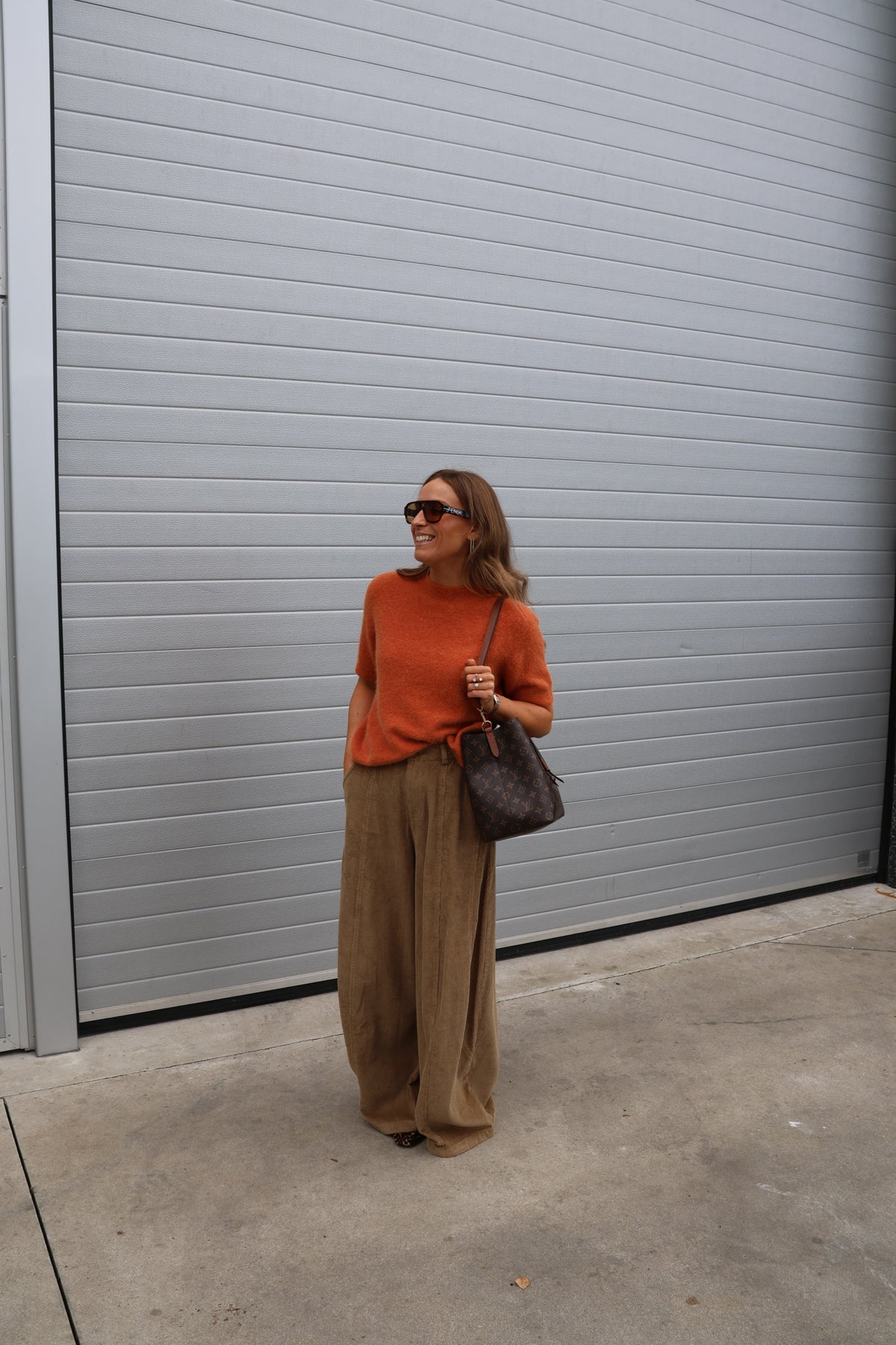 Jirka pantalon ribfluweel camel