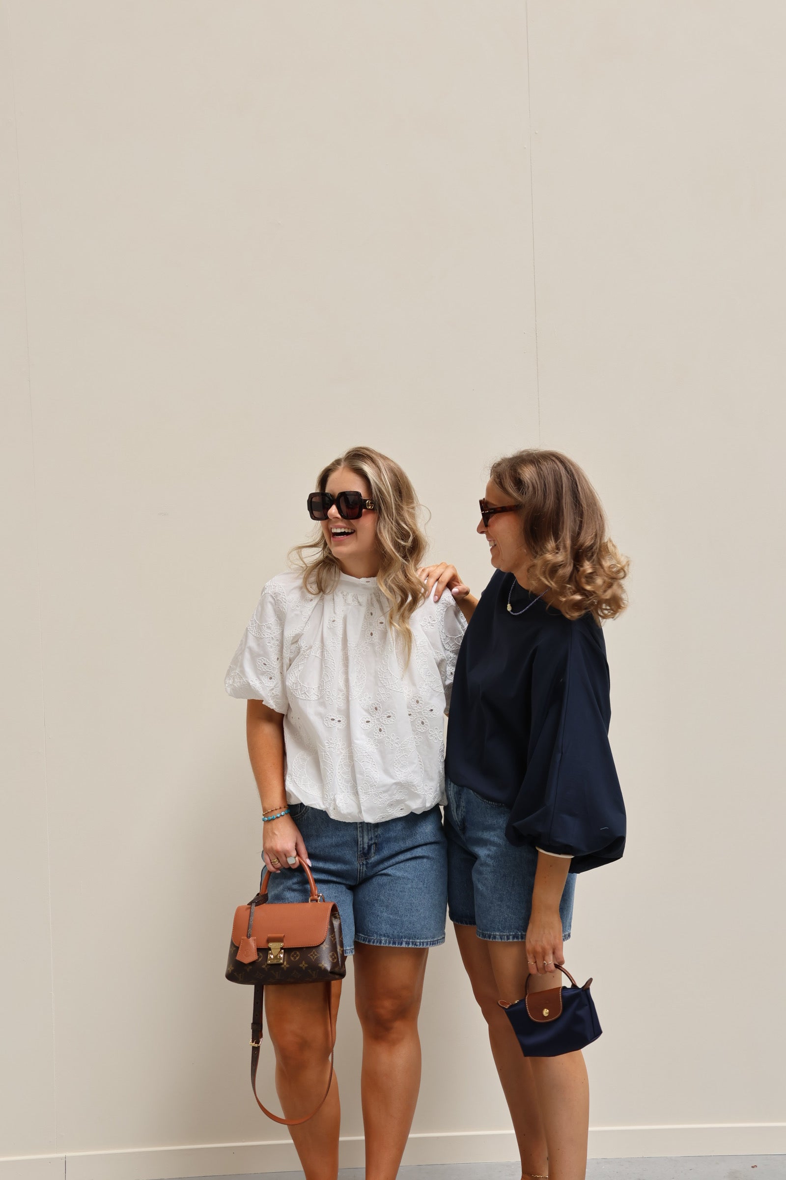 Cécile broderie blouse wit
