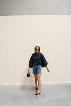 Femke bermuda dark denim