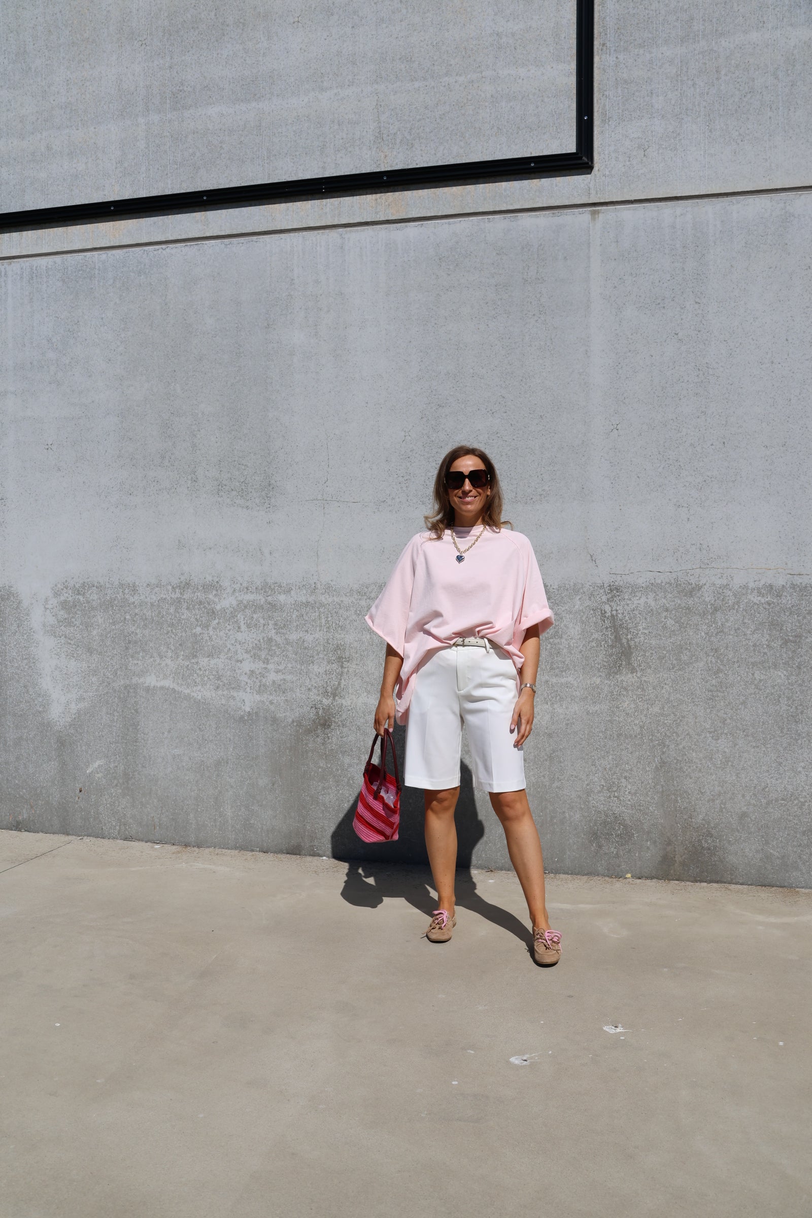 Sézanne halflange pantalon wit