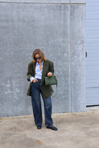 Mare oversized blazer donkergroen