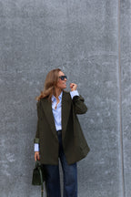 Mare oversized blazer donkergroen