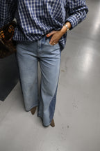 Agnes geruit hemd blauw
