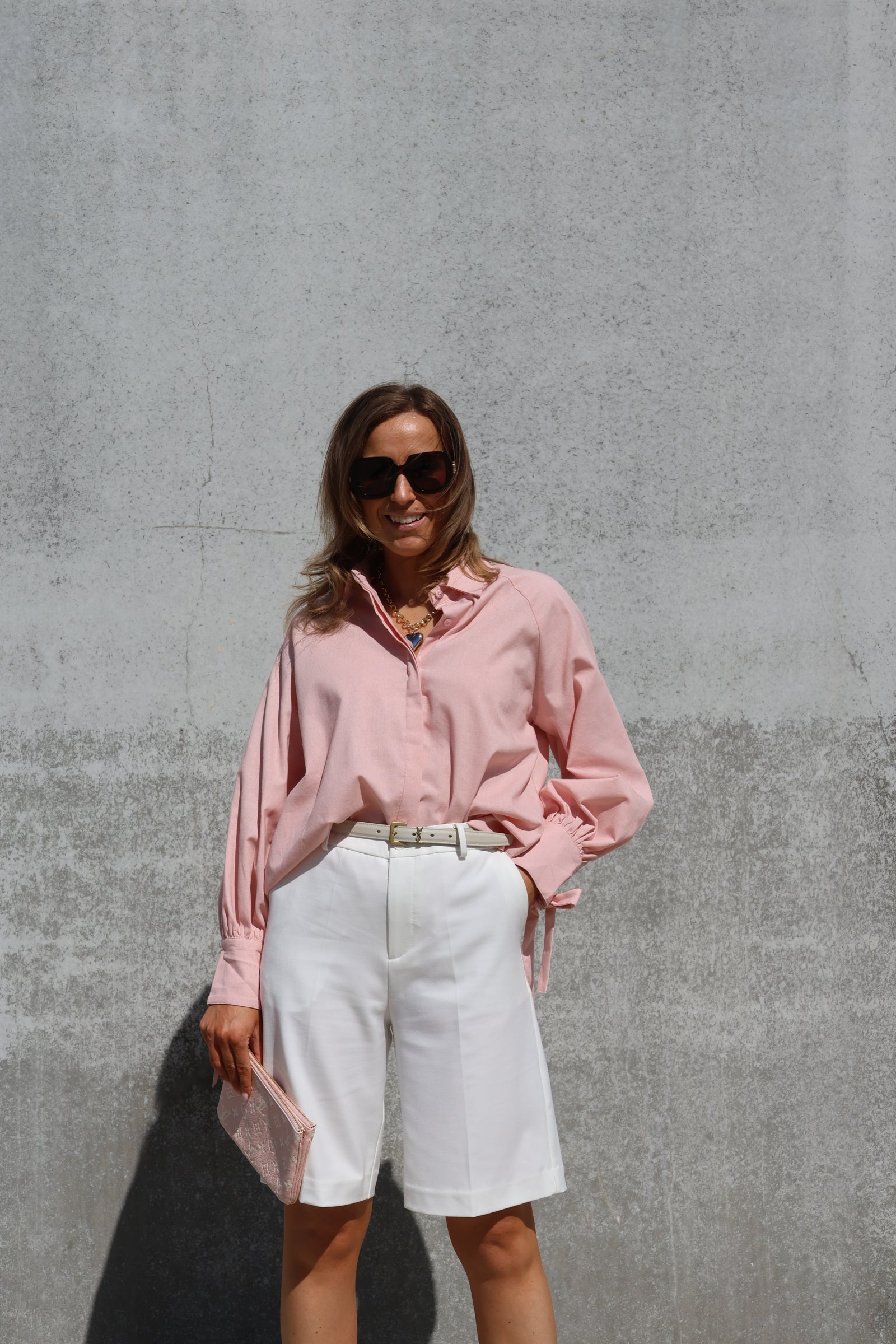 Sézanne halflange pantalon wit