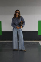 Agnes geruit hemd blauw