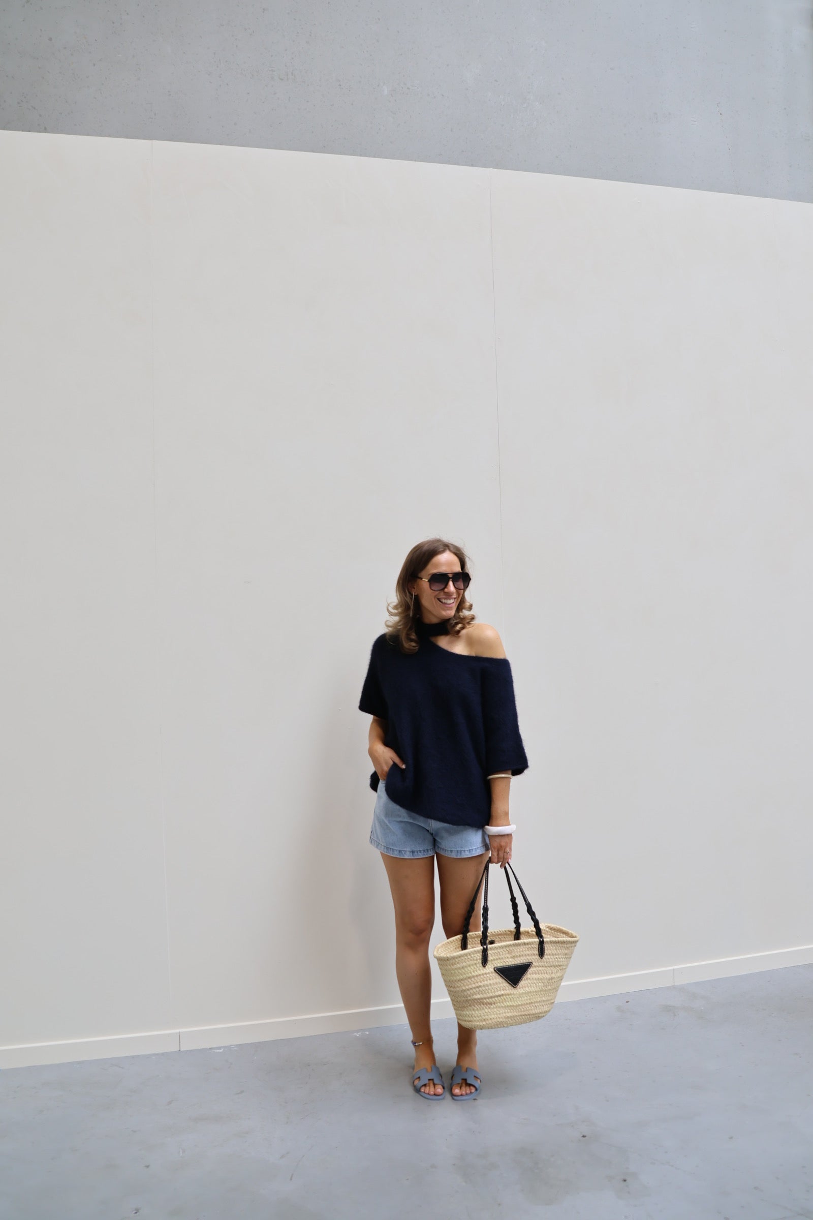 Lotte short light denim
