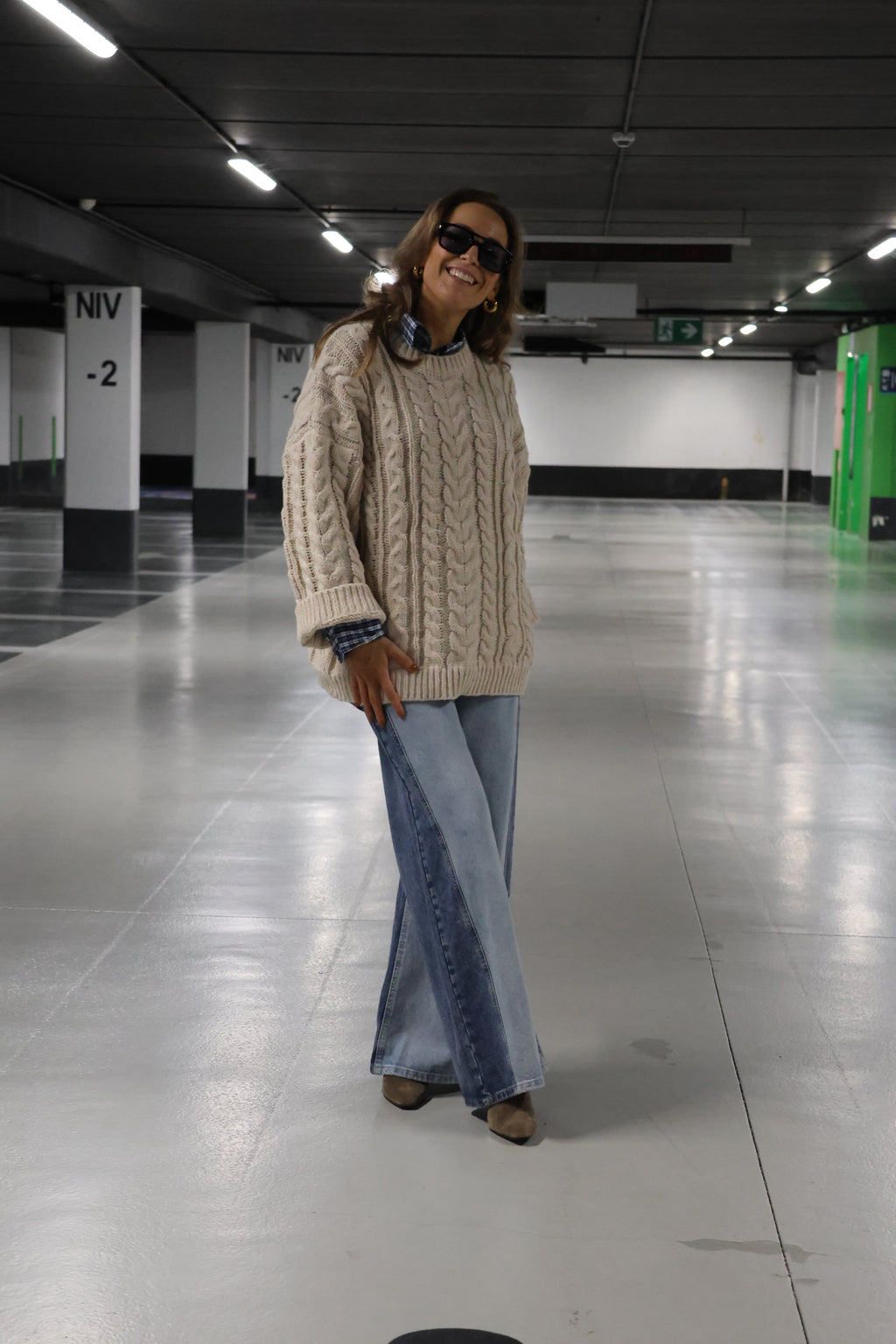Romée cable knit beige