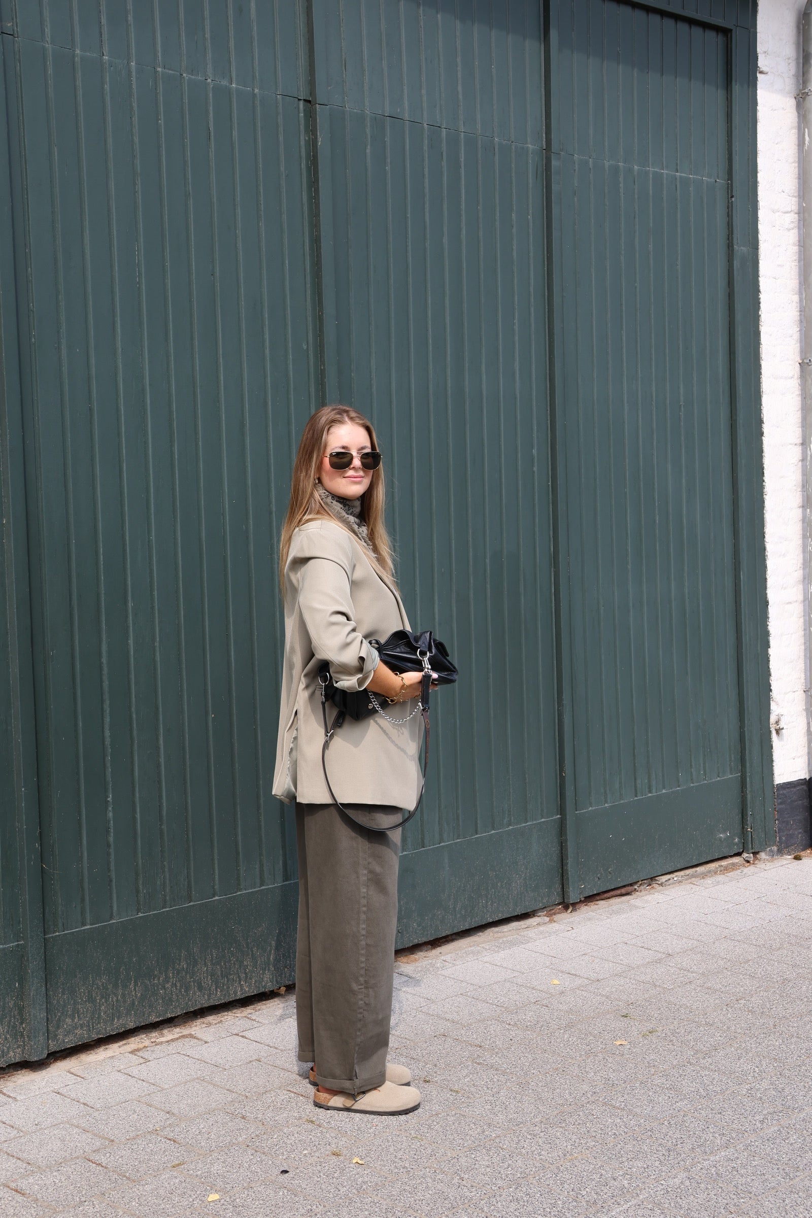 Bea oversized blazer zachtgroen