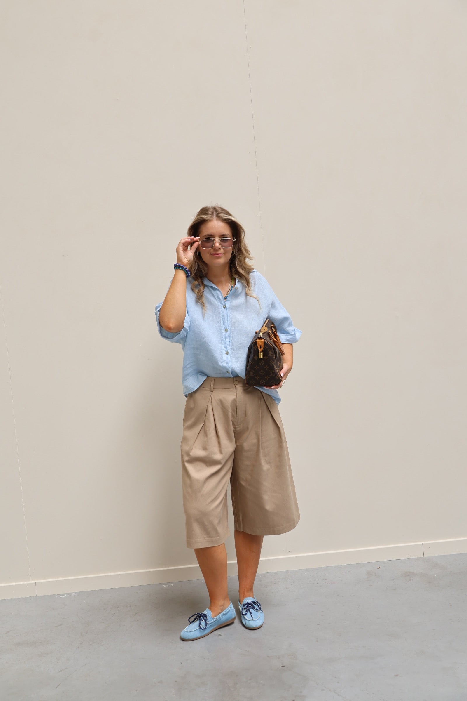 Eliza bermuda beige